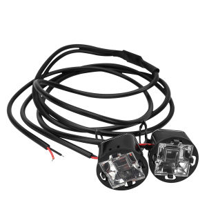 KEVANLY | 1pair Motorcycle LED Strobe Eagle Eye Lights Red Blue Flash Mirror Signal Light 12V Motor Accessories Driving Light