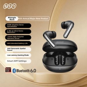 QCY | Active Noise Cancelling Wireless In-ear Headphones Long Battery Life