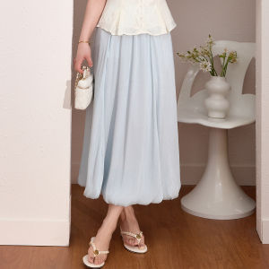 Elegant Heavy Embroidery A-line Mid-waist Set
