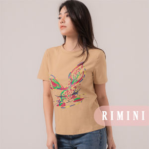 RIMINI - Atasan Cewek Kaos Casual Print Rabbit Big Size - Aurie Top 85779
