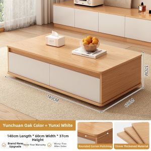 ZHUOHE | Elegant Modern Square Coffee Table Rock-plate Color