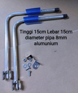 stand Tiang lampu aquarium aquascape DIY tinggi 15cm lebar 15cm diameter pipa 8mm alumunium