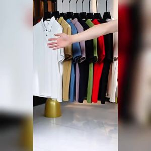 Áo Polo nam thương hiệu Paul 100% cotton pha lụa tơ tằm áo thun cổ bẻ tay ngắn sử dụng chất liệu cotton nguyên chất mang lại cảm giác cao cấp thích hợp mặc vào mùa hè.