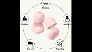 Anti-Noise Earplugs Super Soft Silicone Noise Cancelling Earplugs Reusable for Sleep Work & Travel