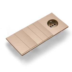 Skin Sensation France Rocker Switch Integrated Panel Skin Feel Paint Wall Socket Power Sockets Button Light Switch Embedded Home