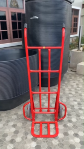 รถเข็นของ ท้องแปป สีแดง ท้องโค้ง ท้องตรง หนาพิเศษ