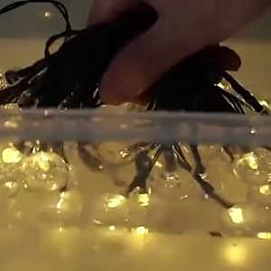 【Free Shipping】Waterproof Solar Crystal Ball Christmas Garden Solar Lamp Power LED Waterproof String Fairy Lights Outdoor