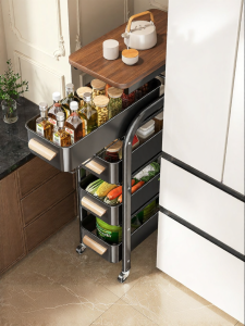YIXUAN | Kitchen Narrow Gap Storage Rack Slidable