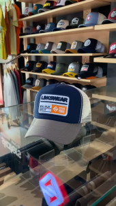 LINKSWEAR Topi Jaring Pria Trucker Hat Jaring Pria Dewasa Grey Navy New LTTGRNCA100