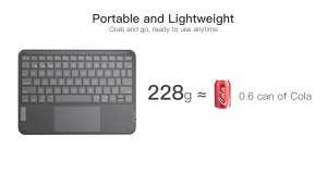 Inateck Ultra-Slim Bluetooth Keyboard with Touchpad (KB01105)