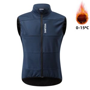 WOSAWE | WOSAWE Nam Mùa Đông Chống Gió Giữ Nhiệt Không Tay Áo Đi Xe Đạp Nhẹ Nhanh Khô Thoáng Khí MTB Ấm Áo Gilet Cho Thể Thao Ngoài Trời