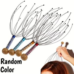 Octopus-Shaped Scalp Massager Manual Head Massager with Claw Design Relaxing Head Grabber for Soothing Massage Experience ﻿Acces