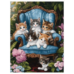 Little Kitten Cute Cat Scene Jigsaw Puzzle 500 1000 1200 2000pcs For Adults Family Fun Time Stress Relief Home Decor Toy