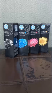 HP GT53(51)BK+GT52 C M Y สี 4 ขวด ดำ+แดง+ฟ้า+เหลือง แท้ศูนย์ 4 ปักปรากฏหรือฟอร์ม HP Smart Tank 500515615INK TANK 115/ 315/ 415/ 319/ 419