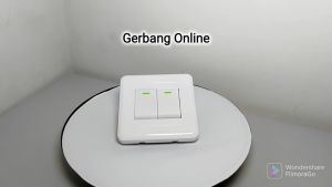 DUTRON Saklar Double Inbow Tanam Dinding Engkel Seri Ganda SNI