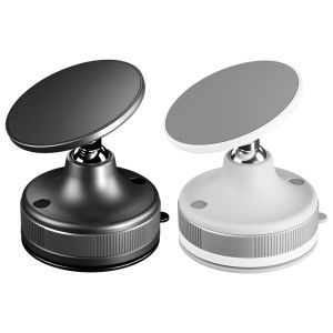 จัดส่งฟรี [มาถึงภายใน 3 วัน] Magnetic Suction Phone Mount Adjustable Magnetic Vacuum Suction Cup Phone Holder for Kitchen Mirro Gym Bath Shower