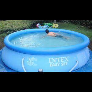 INTEX ผีเสื้อพองสระว่ายน้ำ รอบ 244*244*61cm สระว่ายน้ำ ไม่มีวงเล็บ ไม่จำเป็นต้องติดตั้ง สระว่ายน้ำกลางแจ้งขนาดใหญ่สำหรับครอบครัว สระว่ายน้ำส่วนตัว สระว่ายน้ำสำหรับผู้ใหญ่ สระว่ายน้ำสำหรับเด็ก