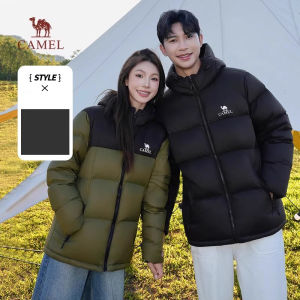 Cameljeans Outdoor Down Jacket Couple Winter New Hooded Bread Coat for Men