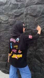 Triad T-Shirt Oversize Dont Panic Graffiti | Kaos Oversized Streetwear Pria dan Wanita A4805