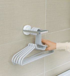 TAILI Hanger storage rack wall-mounted  Suction cup storage hook multifunctional tool storage rack no drilling