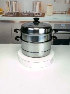 Best Seller 3 LAYERS STAINLESS STEEL FOOD STEAMER | 3 Layers Steamer | Food Steamer | Steam Pot | Steaming Cookware | 3 Layers Steamer Pot | Food Steamer 3 Layers | Stockpot Food Steaming For Home Use | Household Steamer Simmer Cooking Pot | Steamer Pots.