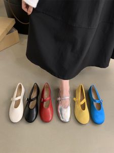 Giày Đế Bằng Mary Jane Đế Thấp Đế Phẳng Cổ Điển Phong Cách Ballet Giày Đế Đơn Nữ Mùa Thu Phong Cách Hàn Quốc Giày Đế Mềm
