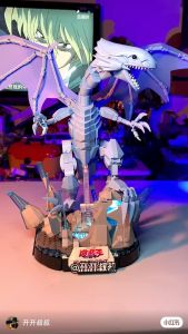 【AREAX Yu-Gi-Oh Blue-Eyes White Dragon Building Blocks】Yu-Gi-Oh!Building blocks tide play blue-eyed white dragon Yu-Gi-Oh areax ornaments assembled toy gifts