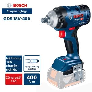 Bosch | Máy Vặn Bu Lông Dùng Pin Bosch GDS 18V-400 18V Không Chổi Than Mô-men Xoắn Cao Chuyên Nghiệp Sử Dụng Pin Lithium-Ion Dành Cho Sản Xuất Thương Mại