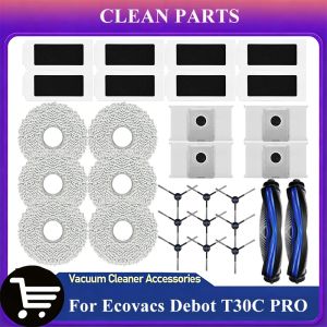 For Ecovacs Debot T30C PRO / T30C PRO OMNI GEN2 Vacuum Parts Accessories Main Roller Side Brush HEPA FIlter Mop Cloth Dust Bag