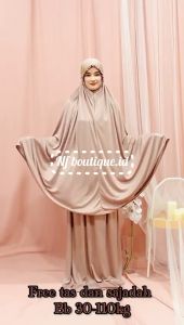 FREE TAS & SAJADAH MUKENAH JUMBO TRAVELING KCB TERBARU / MUKENAH 2 IN 1 JUMBO TRAVELING