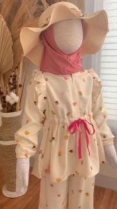 MAO - SALWA SET SETELAN ANAK ONESET ANAK PIYAMA ANAK PAKAIAN MUSLIM ANAK