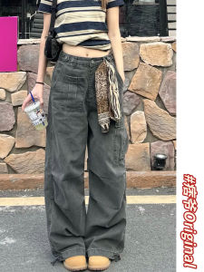 Quần Dài Ống Rộng Phong Cách Mỹ Dành Cho Nam Và Nữ Quần Dài Thường Ngày Đa Năng Có Nhiều Túi Quần Dài Rộng Rãi Phong Cách Đường Phố Cổ Điển