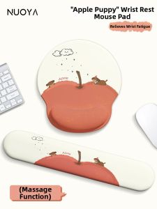 KALLDUN | Cute Grape Cat Wrist Rest Mouse Pad Computer Desk Mat