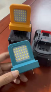 Đèn LED Làm Việc Mini Di Động Dùng Pin 18V-21V Siêu Sáng Chân Cắm Điều Chỉnh Tương Thích Nhiều Loại Pin Máy Khoan Đèn Sửa Xe Chiếu Sáng Không Gian Hẹp Dùng Cho Ô Tô Công Trường Nhà Xưởng