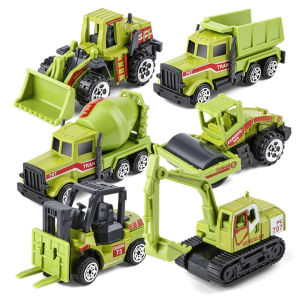 Mini Excavator Toy Đồ Chơi Xây Dựng Hợp Kim Mô Phỏng Cho Trẻ Em Quà Tặng Sinh Nhật Máy Cày Máy Ép Đường May Mắn Cho Bé Trai Và Bé Gái