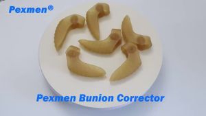 Pexmen 2Pcs Bunion Protector Toe Separators Hallux Valgus Soft Gel Bunion Pads Support for Overlapping Toes for Men and Women