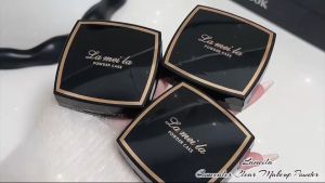 C136【ซื้อ 1 แถม 1  พร้อมส่ง 】LAMEILA แป้งอัดแข็งติดทนนาน ปกปิดรูขุมขน เนื้อละเอียดบางเบา ครบคุมมัน แป้งพัฟ แป้งตลับ 2 สี