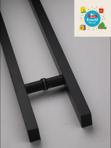 Heavy duty stainless steel matte black and sanding silver push pull door handle glass door wood door handle grab bar