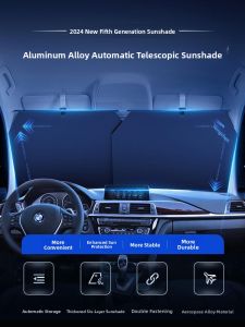 HELLOLEIBOO | Sun Protection Automatic Retractable Sunshade for Toyota Camry Corolla Levin RAV4