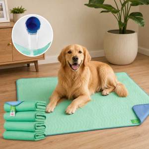 Lovinland Pet 100% chống rò rỉ Giường Thú cưng Pads nhanh khô thấm hút ẩm underpads chống trượt cho cũi & Thùng