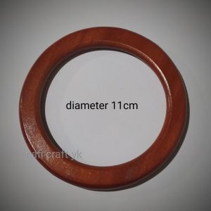 handle tas kayu bulat - ring kayu - bahan kerajinan - gagang tas - pegangan tas - tentengan tas