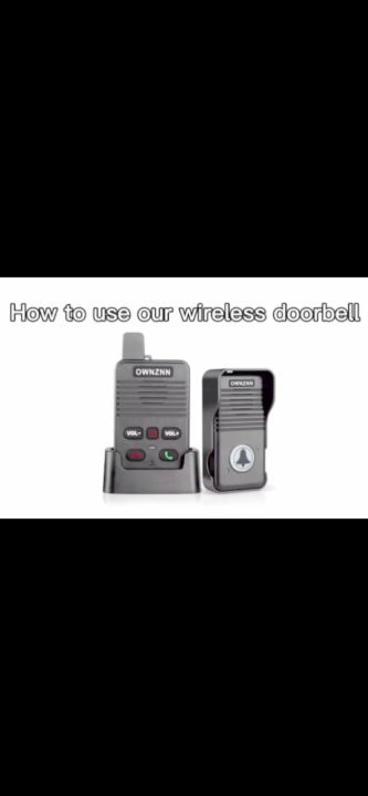 Smart Wireless Doorbell Security Intercom Video Camera Door Bell Door Ring Bell Wireless, Two-Way Audio, Door Monitor, 4.3" IPS Screen, TF Card Support