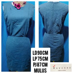 DRESS KUTUNG/SLEEVELESS BIRU(MAYONEZ) 96