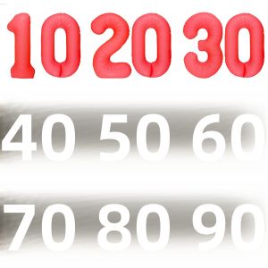 Bóng Bay Số Đỏ Huỳnh Quang Neon Dùng Cho Sinh Nhật Kỷ Niệm Trang Trí Ngày Lễ Đám Cưới Lễ Đính Hôn Đồ Dùng Tiệc Tùng