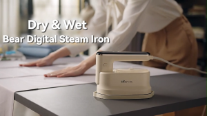 Bear Electric Iron Steamer for Clothes Flat Iron Handheld Garment Steamer Plantsa 1500W Strong Ironing Machine for Home