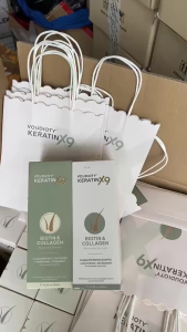 Cặp Dầu Gội Xả Voudioty Keratin Biotin Collagen x9 - Siêu mềm mượt ngân ngừa rụng tóc - 500MlL/Chai
