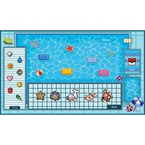 Bandai | Pokemon Water Type Pool Summer Scene TCG Playmat Non-slip Waterproof Desk Mat