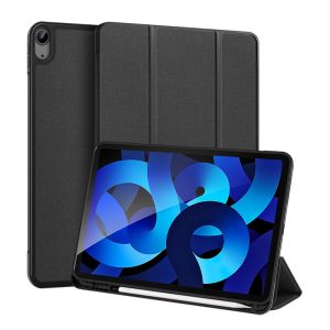 DUX DUCIS for iPad Air 11 2025/2024 / iPad Air 4 / Air 5 10.9 Case PU Leather Tri-fold Shockproof Flip Cover with Pen Holder Soft TPU Back Cover Full Protection with Auto Wake Sleep Protective Case