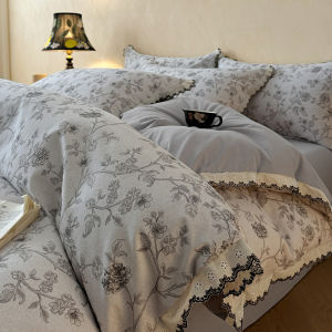 Kiss Dear | Retro Thickened Cotton Flannel Bedding Set