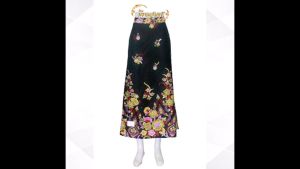 กระโปรงผ้าปาเต๊ะทรงเอ งานสั่งตัด ตัดใหม่ตามไซส์ของลูกค้า